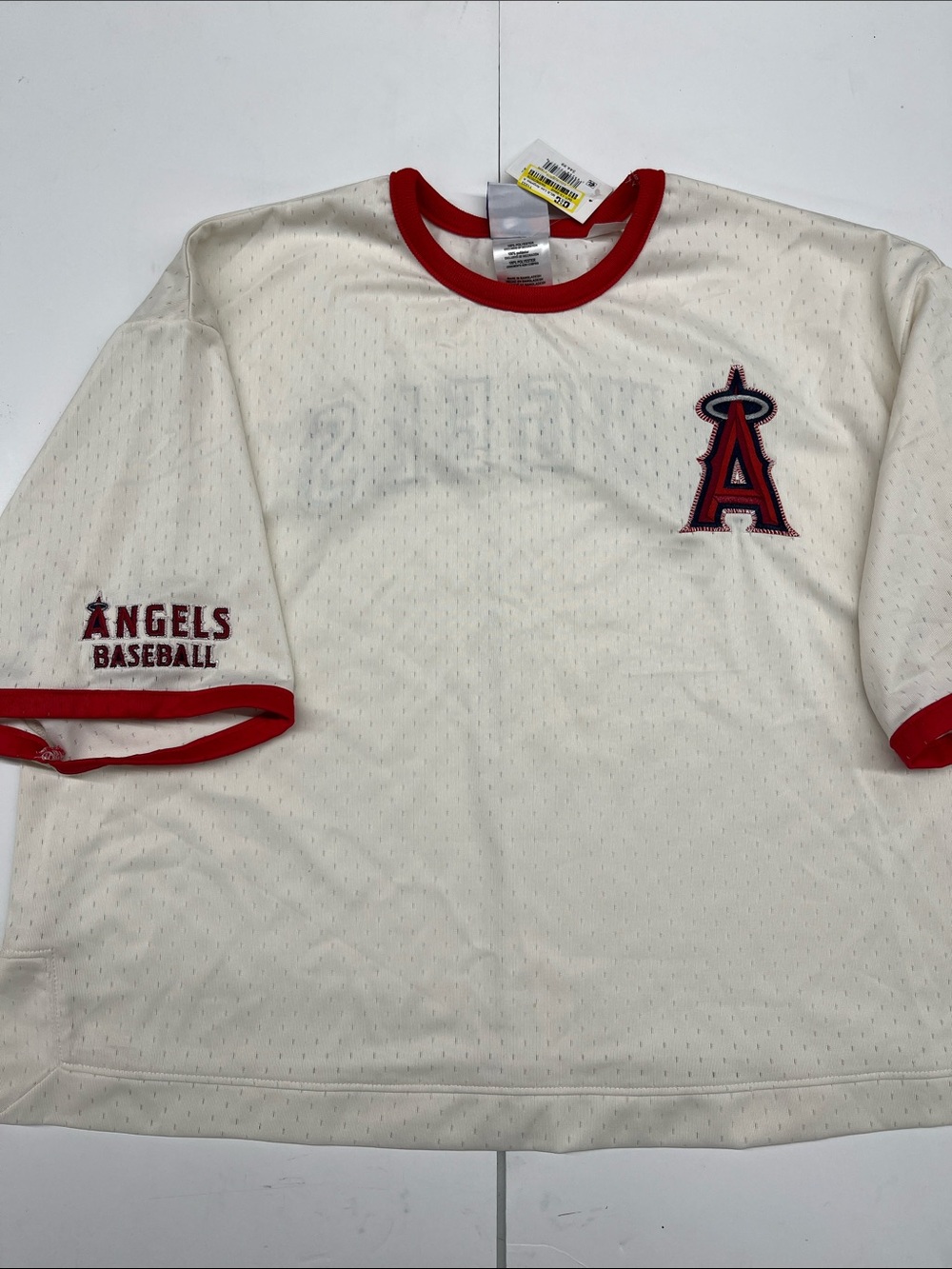 NEW Champion MLB Officially Licensed Los Angeles Angels Cropped Jersey Size SM